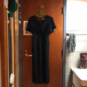 LOFT jumpsuit black formal work wear